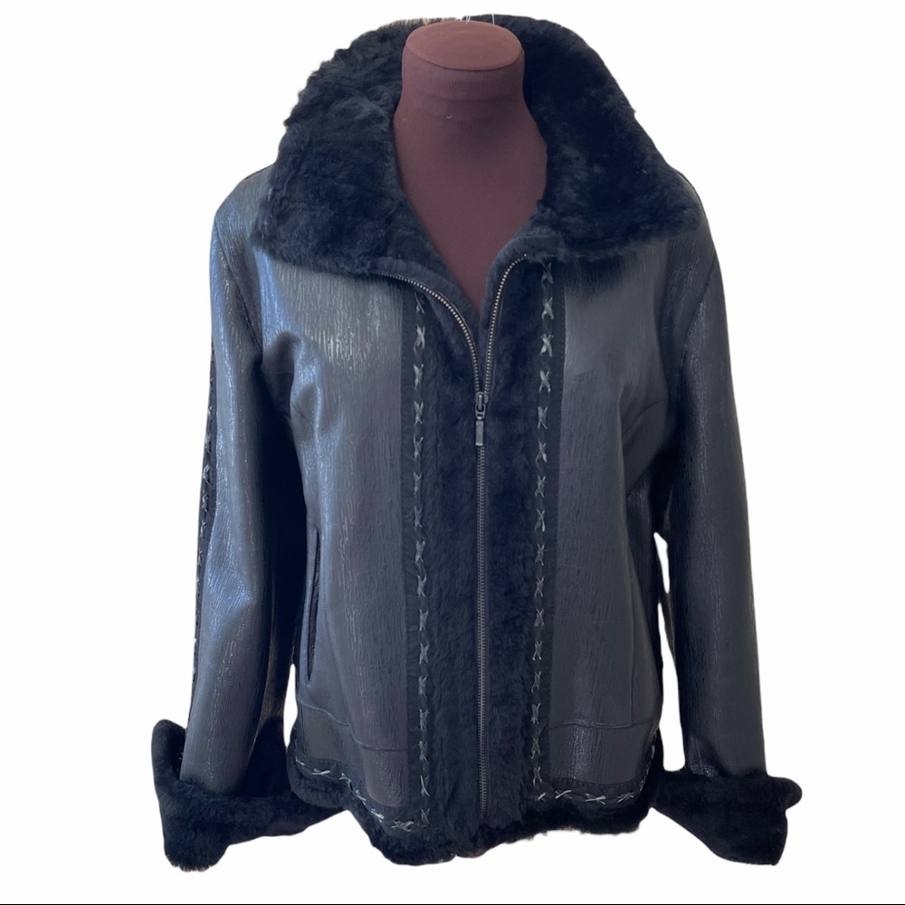 CPL Shearling and lamb leather jacket